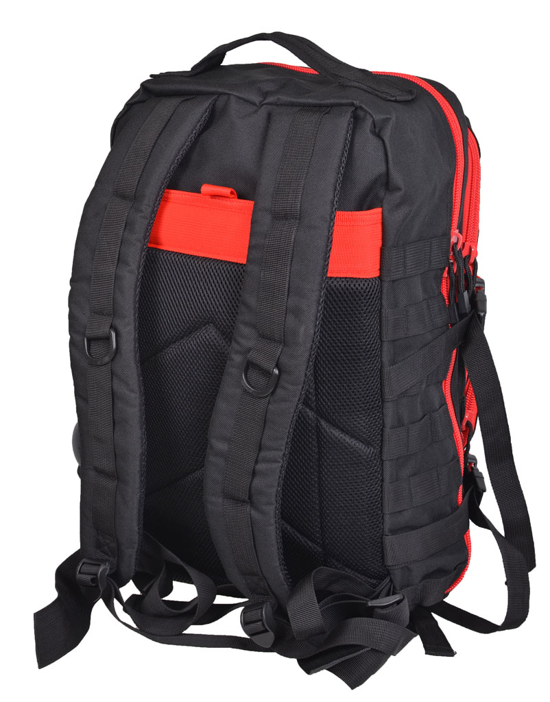 Рюкзак тактический BRANDIT Assault 2-color large black red 