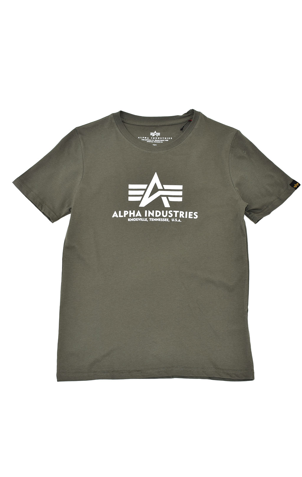 Детская футболка ALPHA INDUSTRIES BASIC T dark olive 