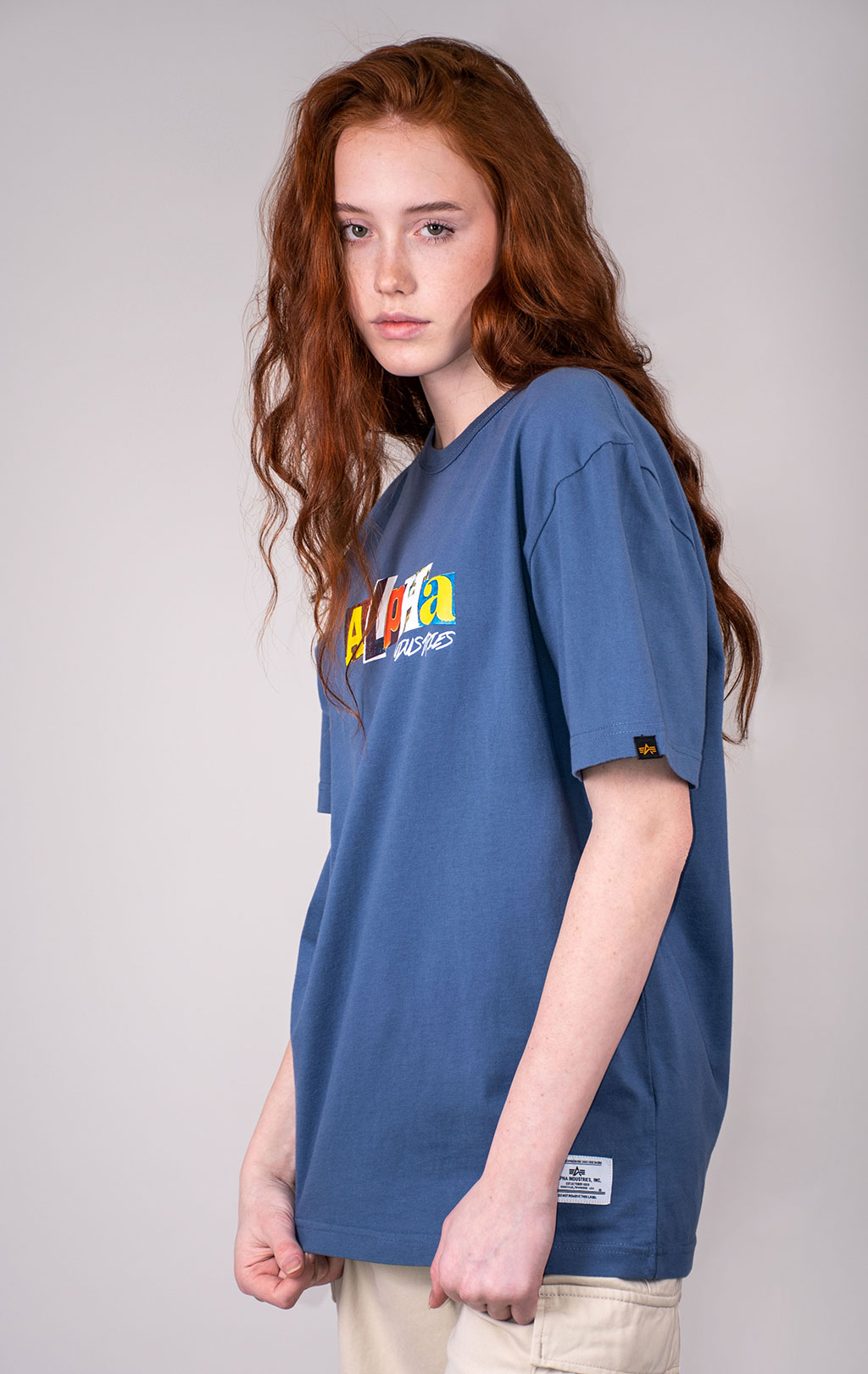 Футболка ALPHA INDUSTRIES ALPHA RANSOM TEE SS 24 copen blue 