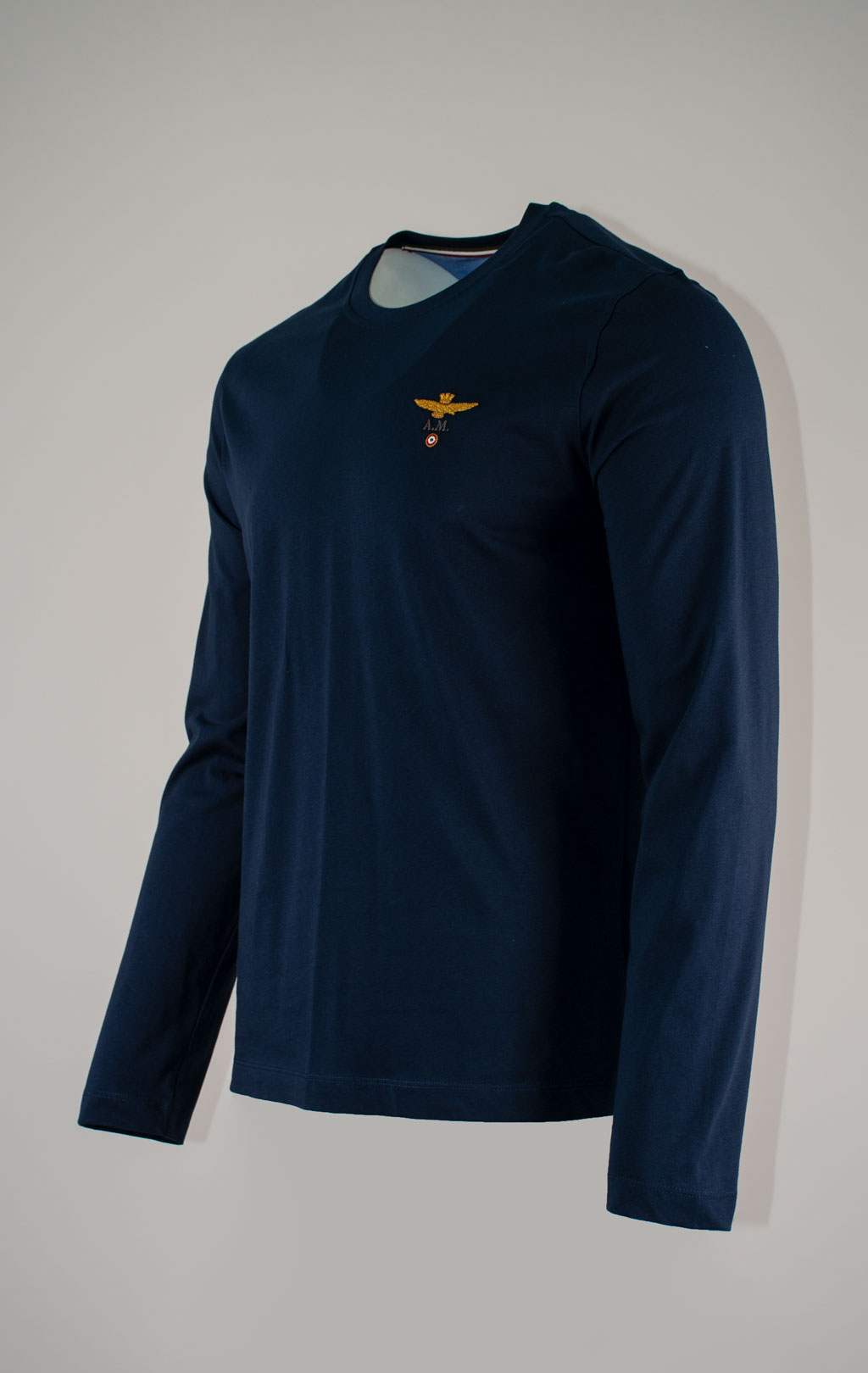 Лонгслив AERONAUTICA MILITARE FW 25/26/TR blue navy (TS 2390) 