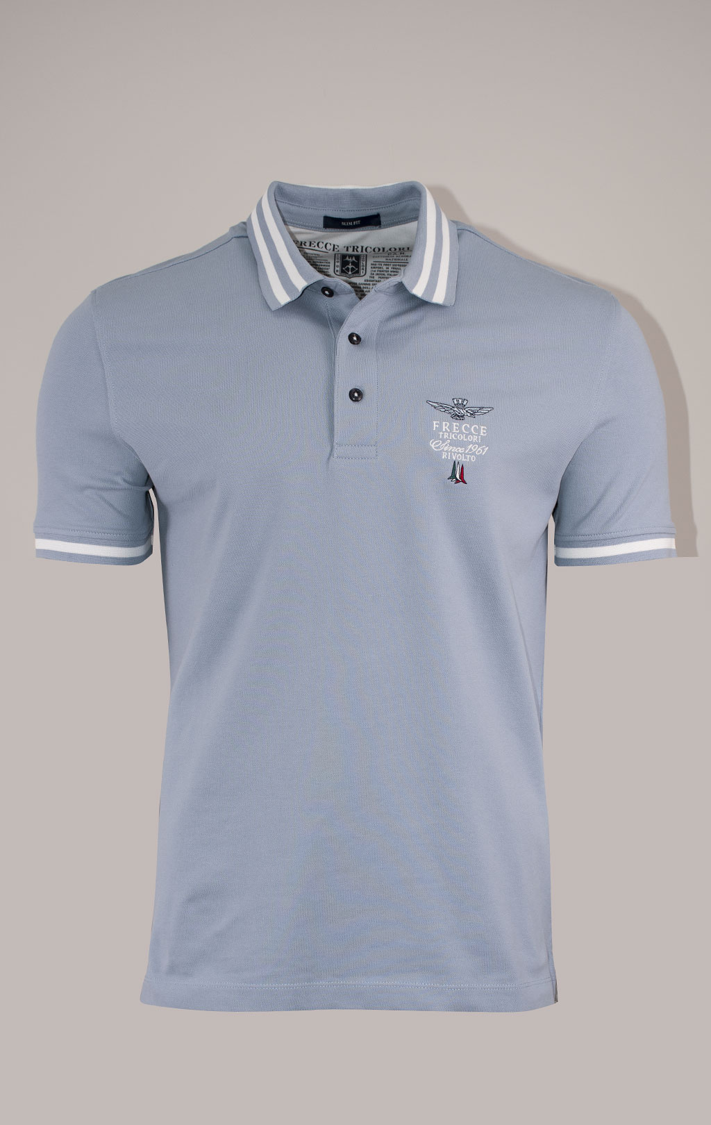 Футболка-поло AERONAUTICA MILITARE SS 24 m/BD glacier blue (PO 1758) 