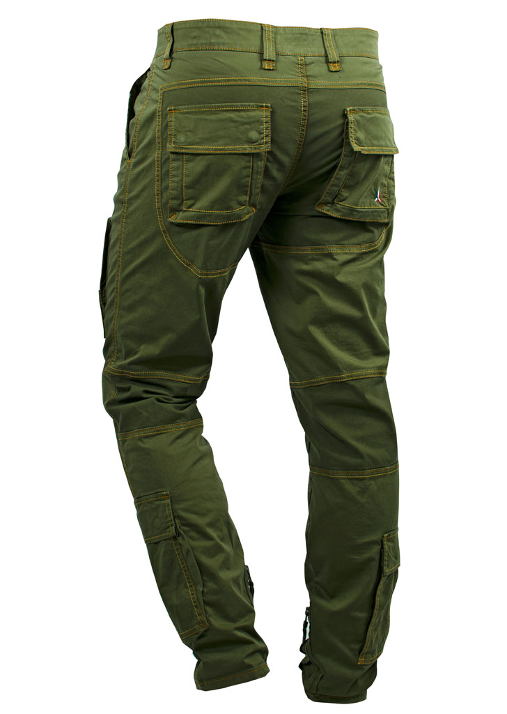 Брюки-карго AERONAUTICA MILITARE verde oliva (PA 1246) 