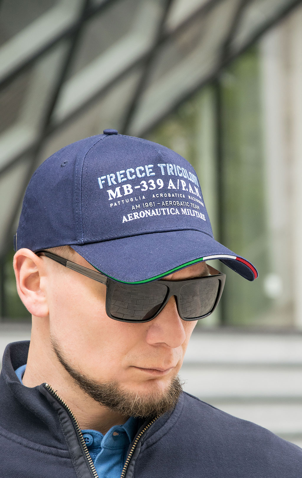 Бейсболка AERONAUTICA MILITARE SS 23/CN blue navy (HA 1130) 