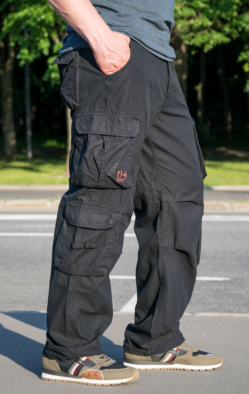 Брюки-карго Surplus AIRBORNE VINTAGE big size black 