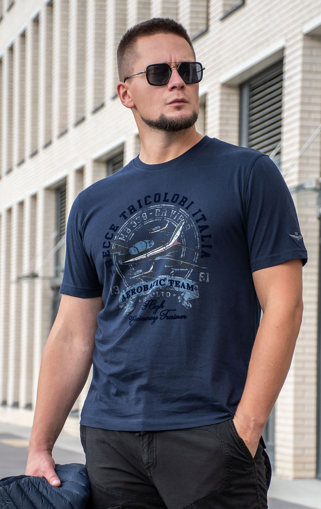 Футболка AERONAUTICA MILITARE FW 24/25/BD dark blue (TS 2334) 