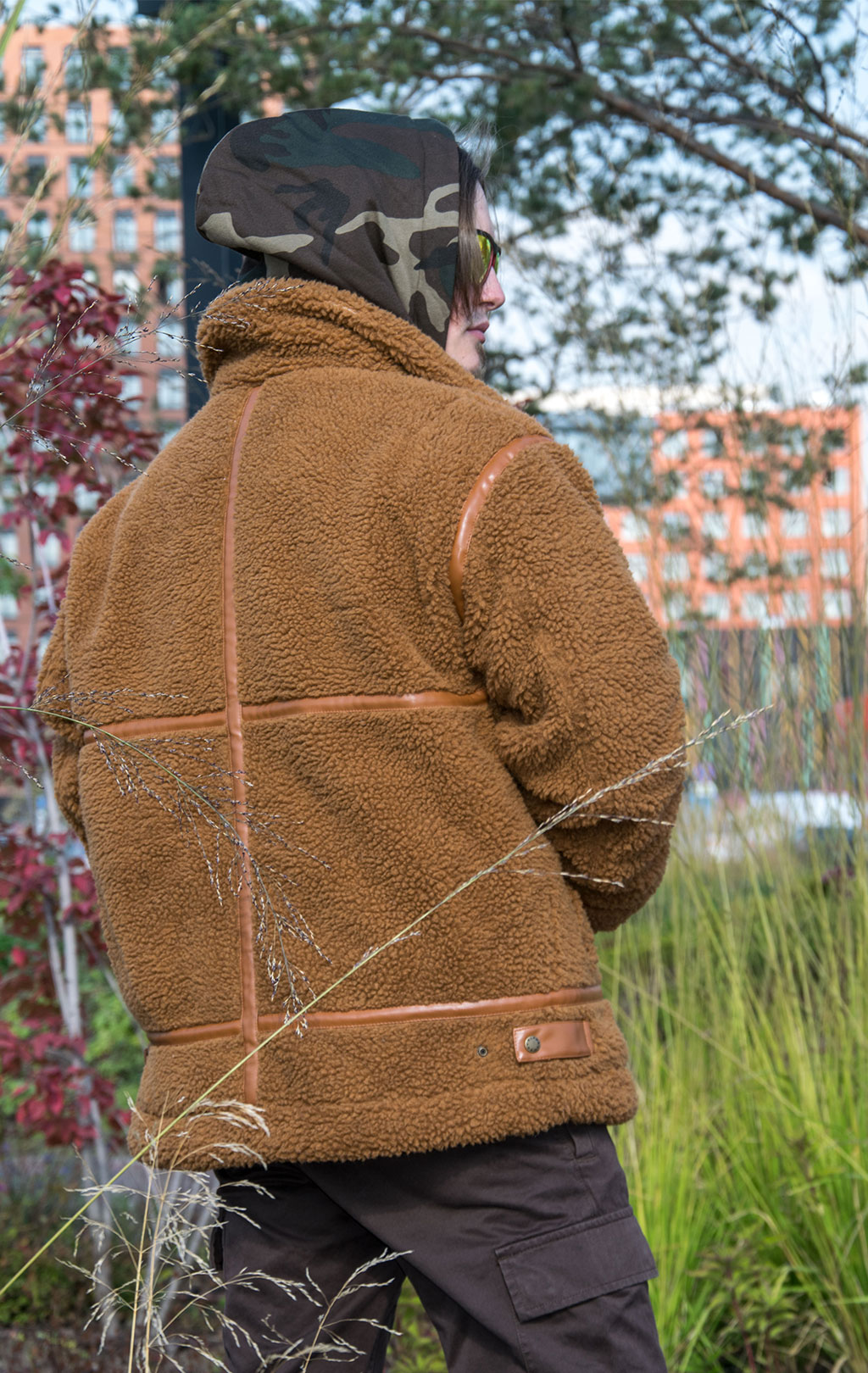 Куртка-пилот ALPHA INDUSTRIES B3 TEDDY camel 