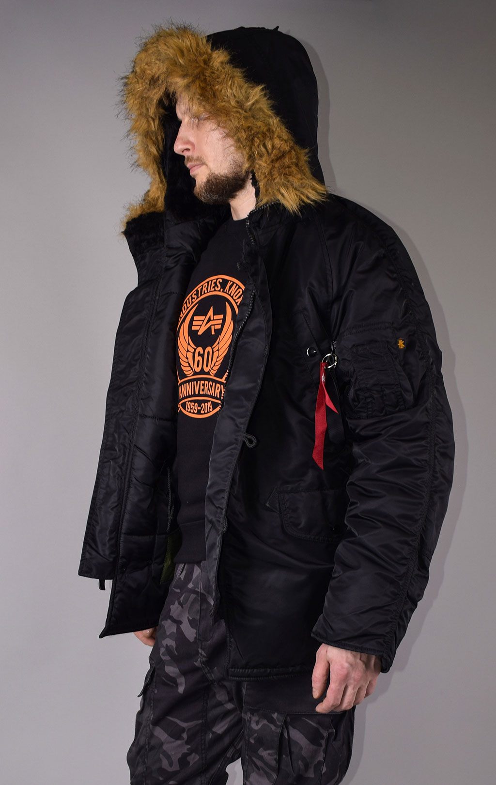 Аляска ALPHA INDUSTRIES CLASSIC N-3B black 