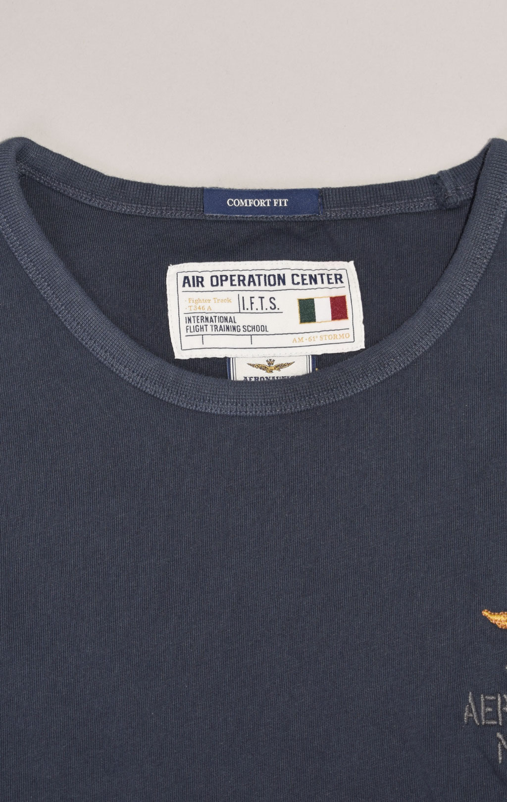 Футболка AERONAUTICA MILITARE SS 23/TR blue black (TS 2053)