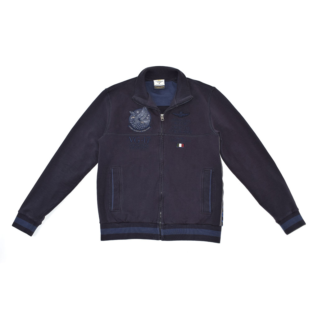 Толстовка AERONAUTICA MILITARE FW 19/20 blue navy (FE 1404) 