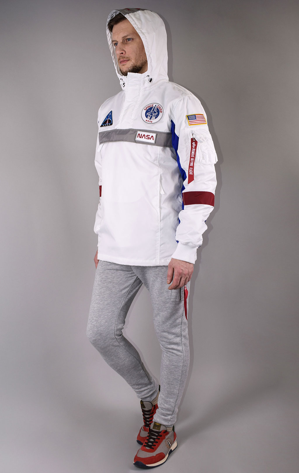 Анорак ALPHA INDUSTRIES NASA SPACE CAMP ANORAK white 