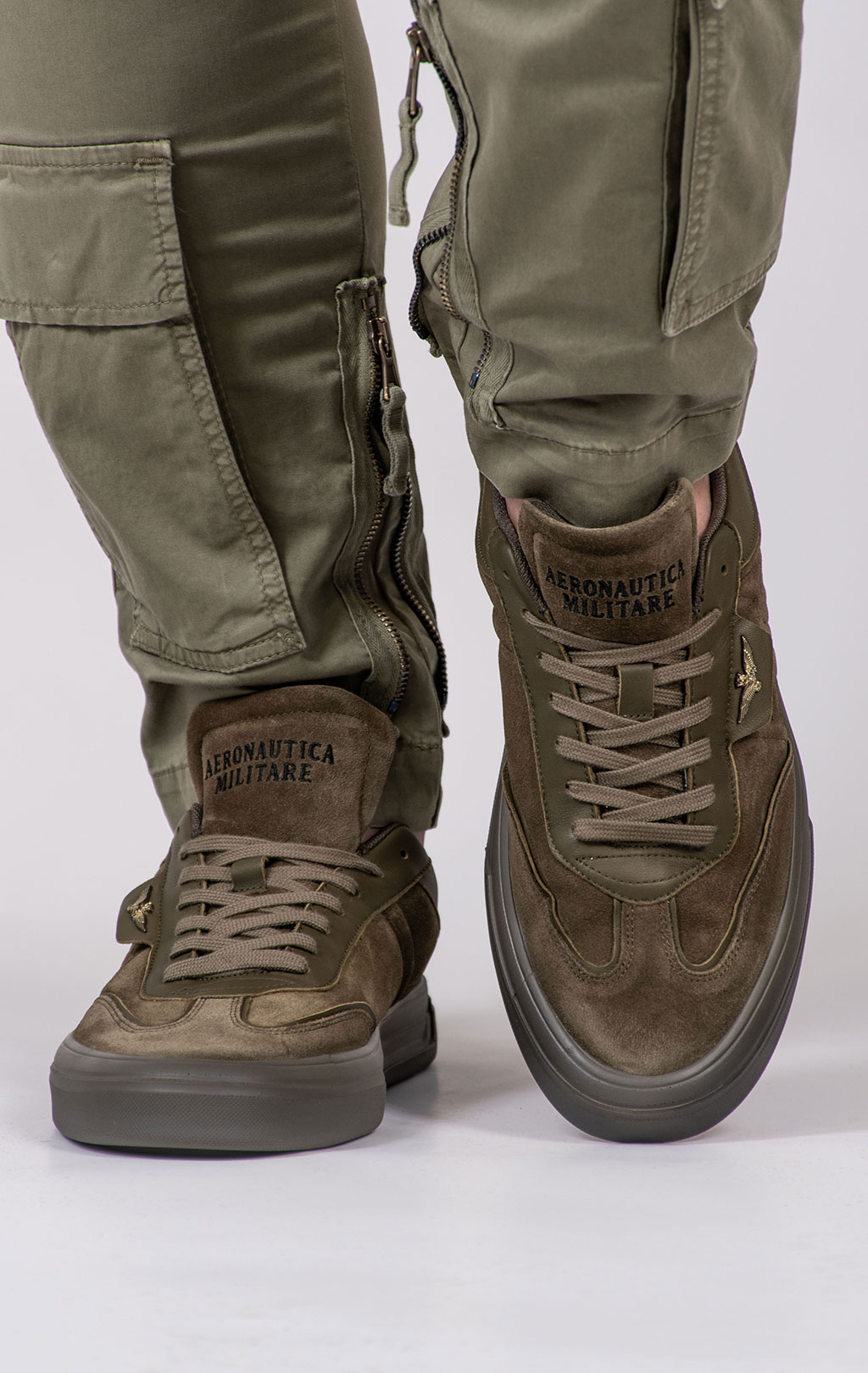 Сникеры AERONAUTICA MILITARE SS 25 m/PT oliva (SC 264) 