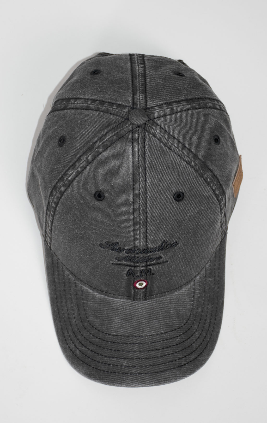 Бейсболка AERONAUTICA MILITARE SS 25 m/CN black washed (HA 1204) 