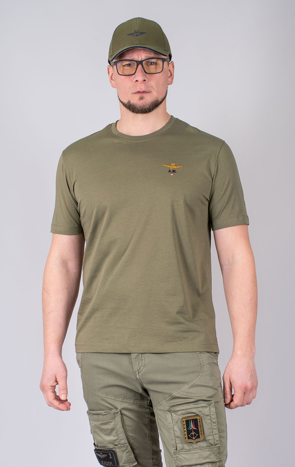 Футболка AERONAUTICA MILITARE SS 25 m/TR green (TS 1580) 