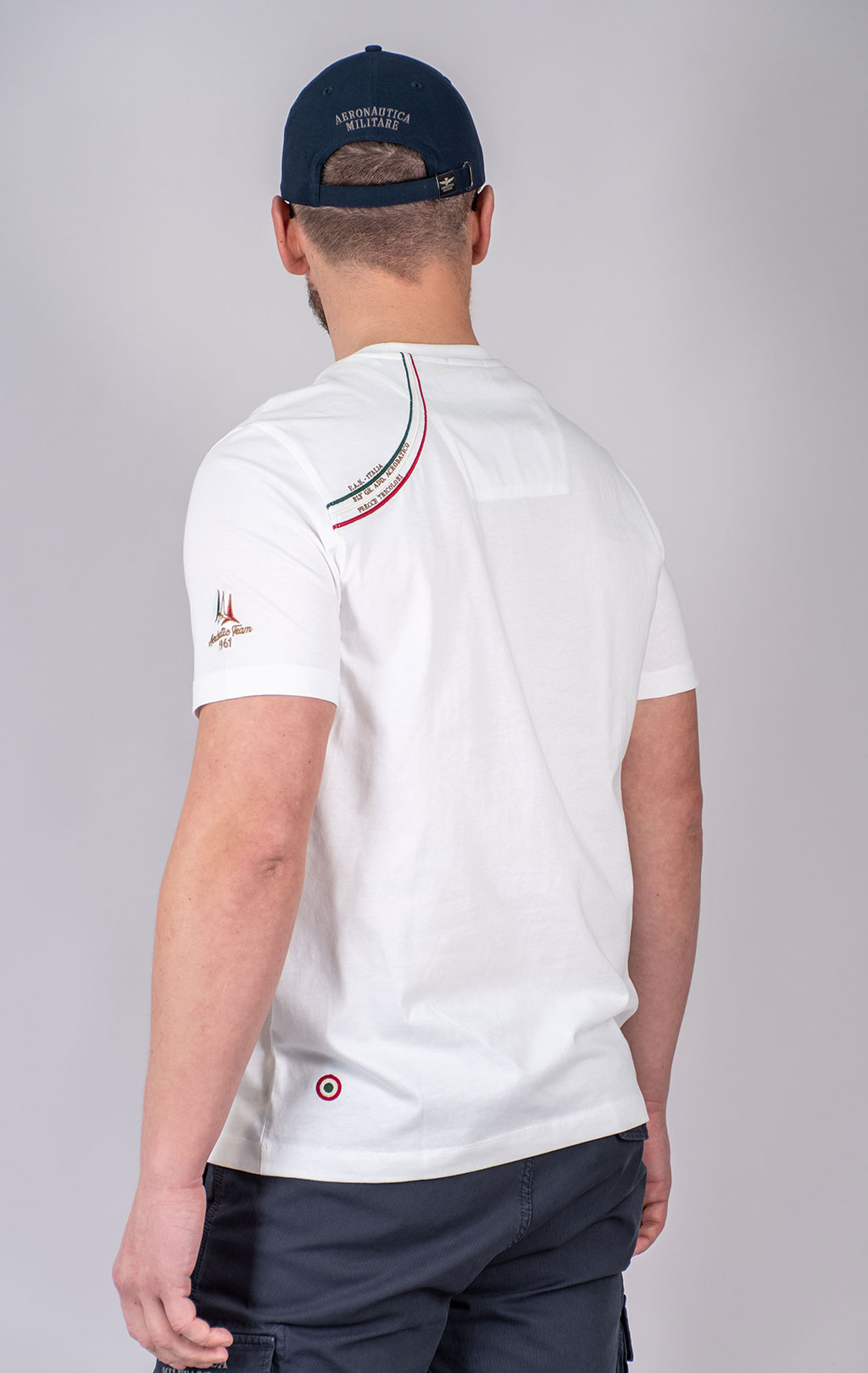Футболка AERONAUTICA MILITARE SS 25 m/BD off white (TS 2401) 