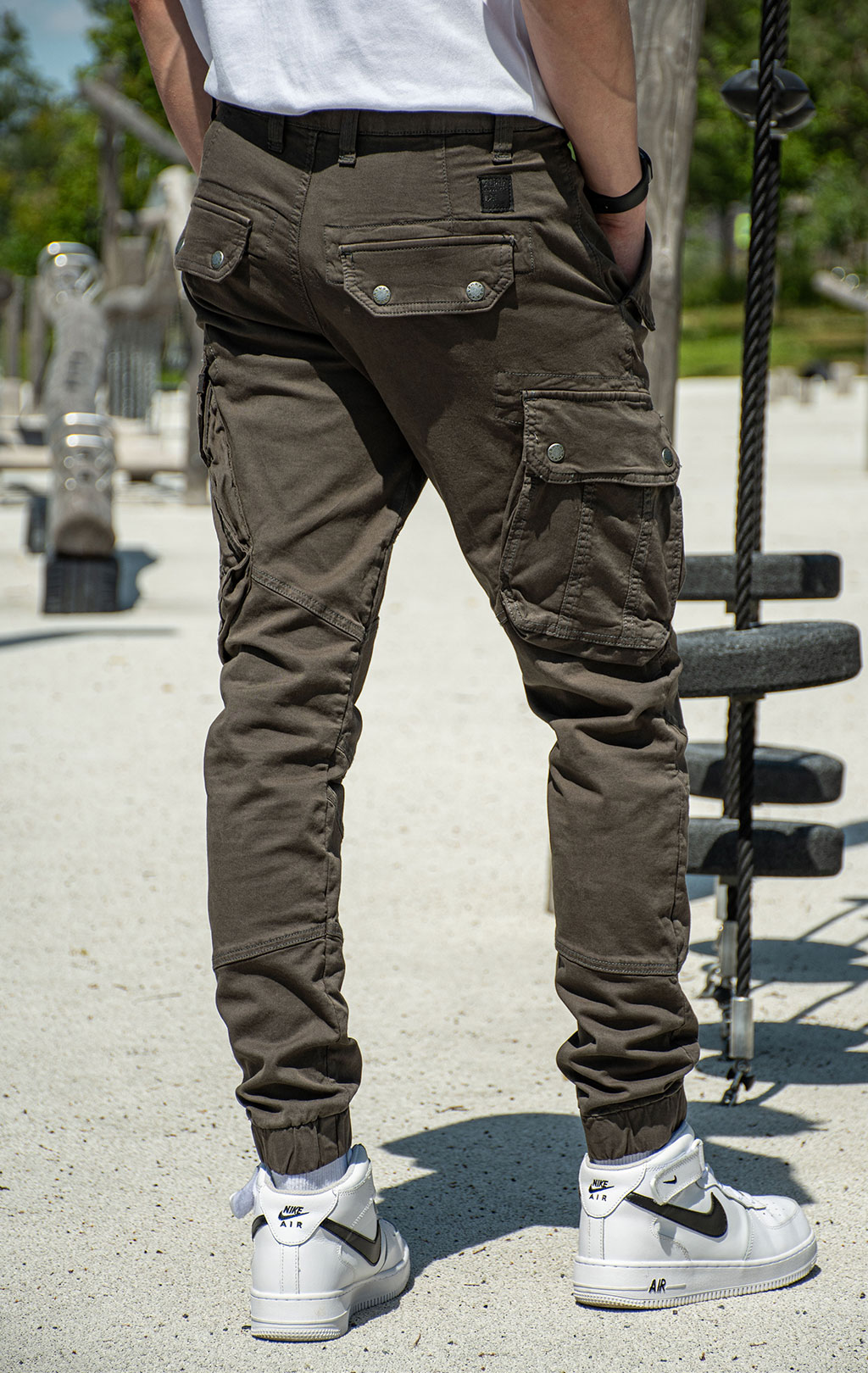 Брюки-карго ALPHA INDUSTRIES COMBAT LW greyblack 