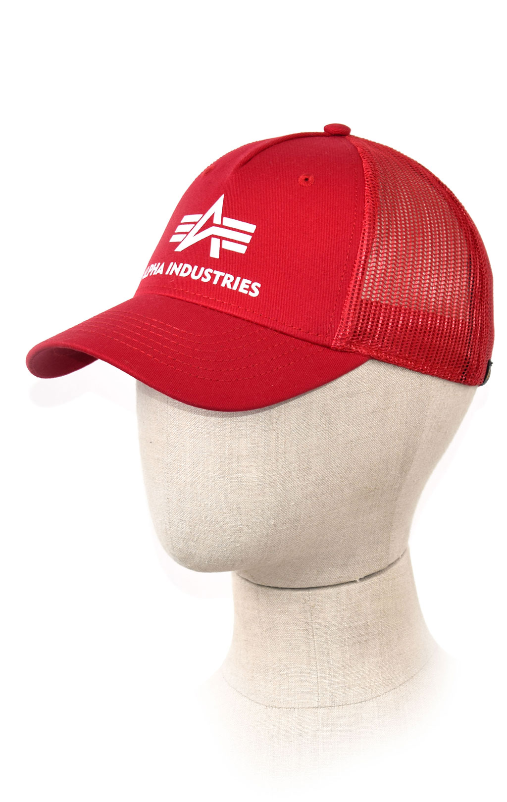 Бейсболка ALPHA INDUSTRIES BASIC TRUCKER CAP speed red 