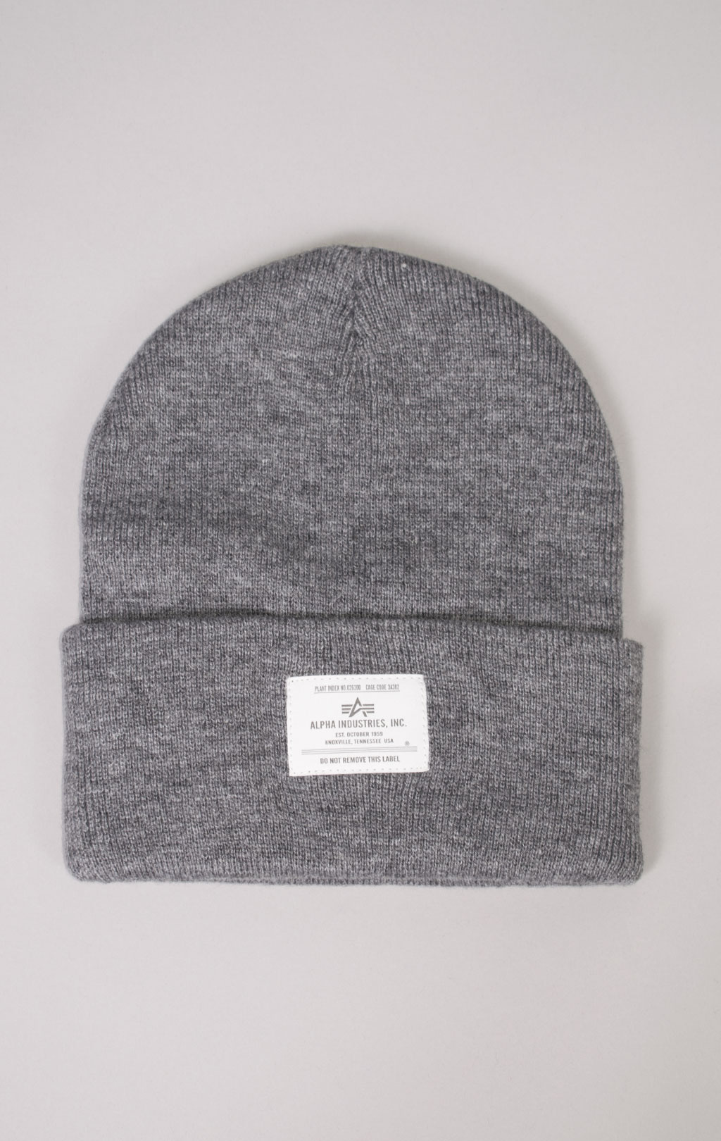 Шапка ALPHA INDUSTRIES ESSENTIAL BEANIE FW 23/24 medium charcoal heather 