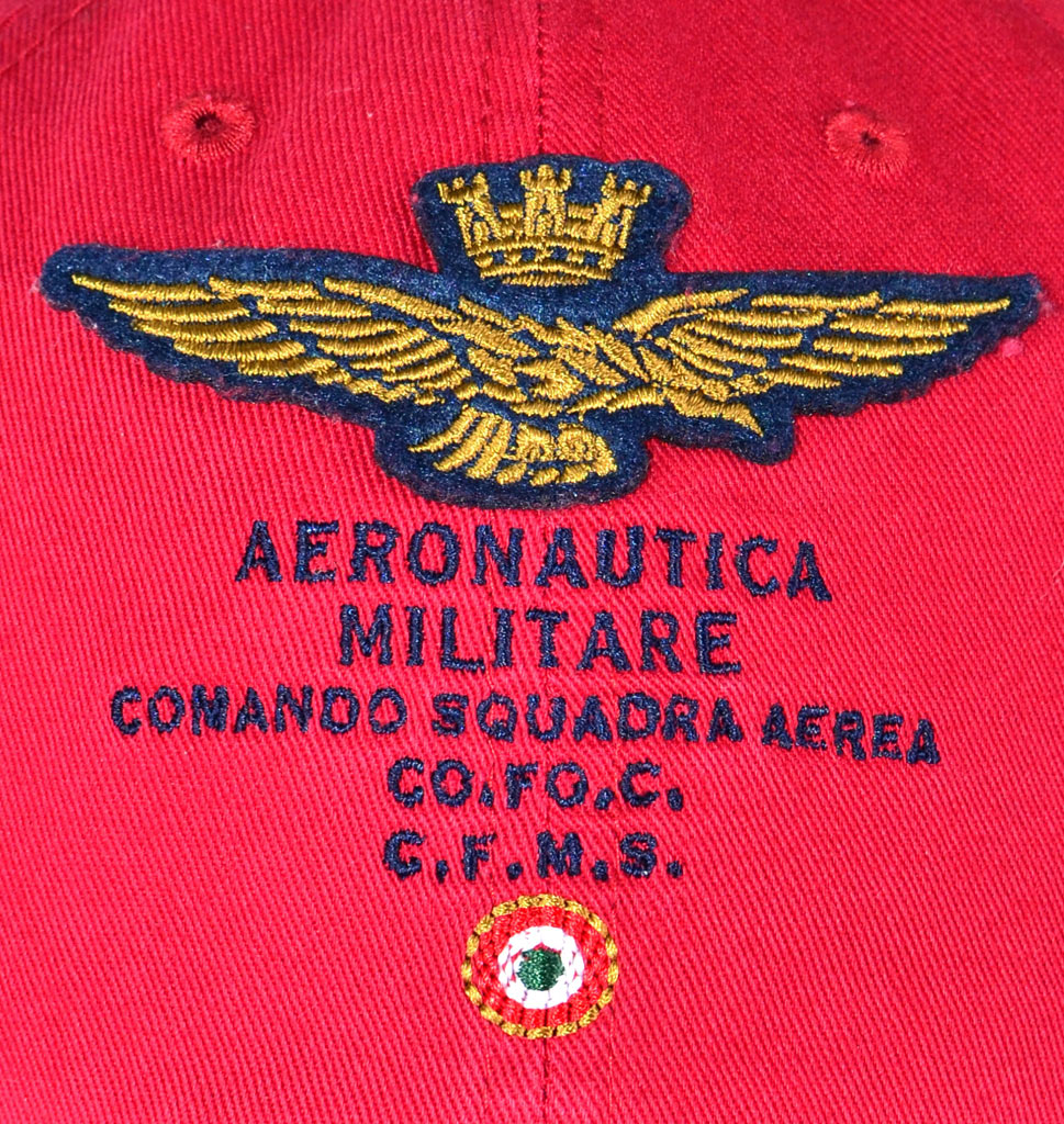 Бейсболка AERONAUTICA MILITARE red chili pepper (HA 981)