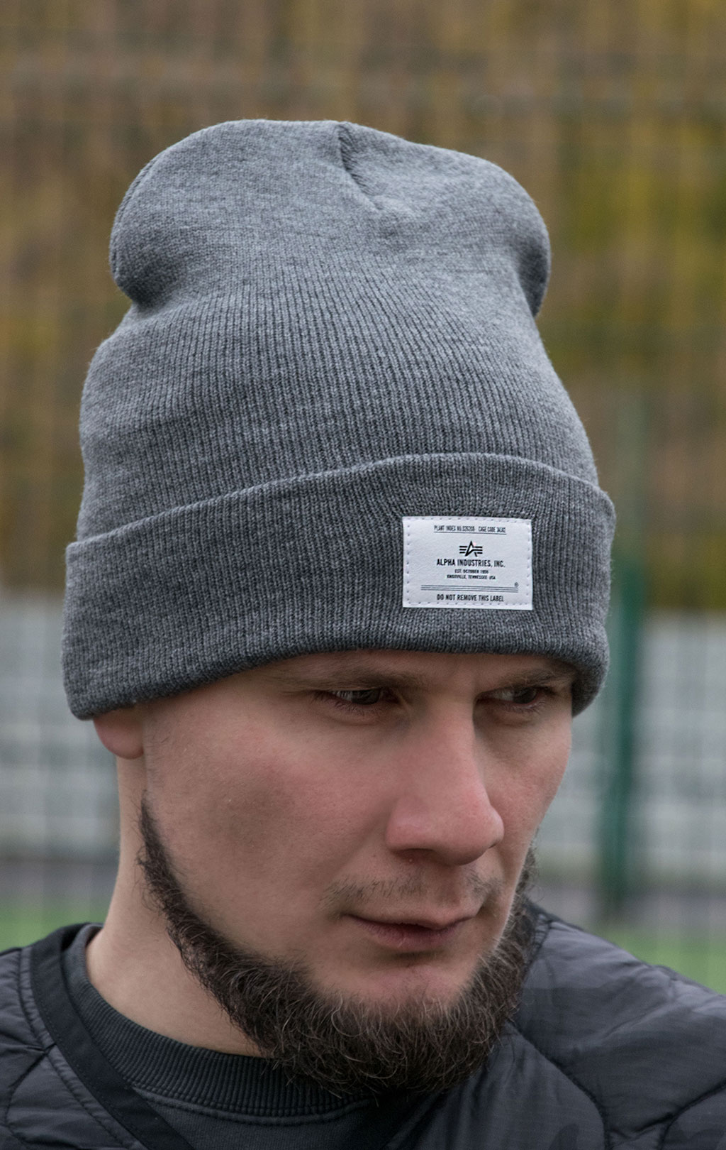 Шапка ALPHA INDUSTRIES ESSENTIAL BEANIE FW 21/22 medium charcoal heather 