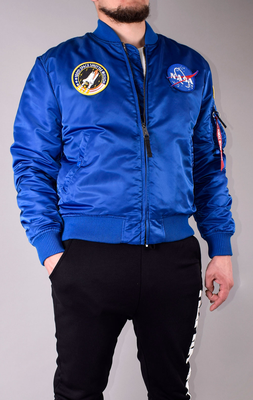 Бомбер ALPHA INDUSTRIES VF NASA MA-1 NASA blue 