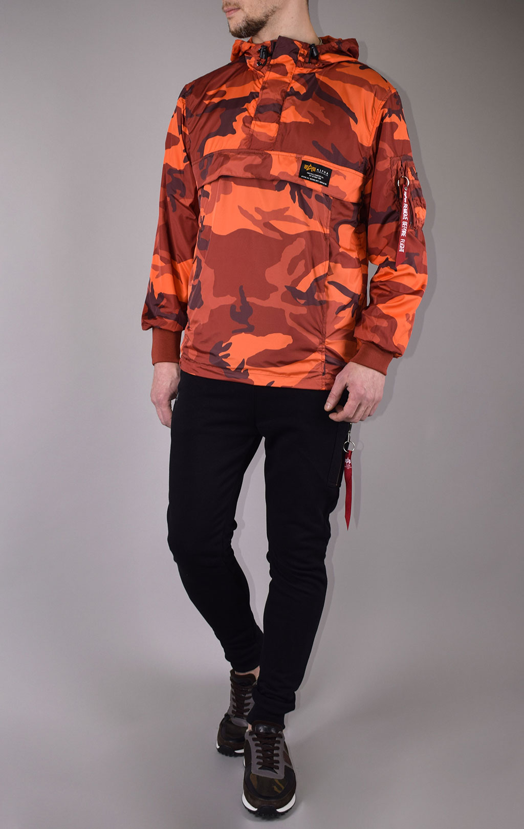 Анорак ALPHA INDUSTRIES GLIDER ANORAK orange camo 