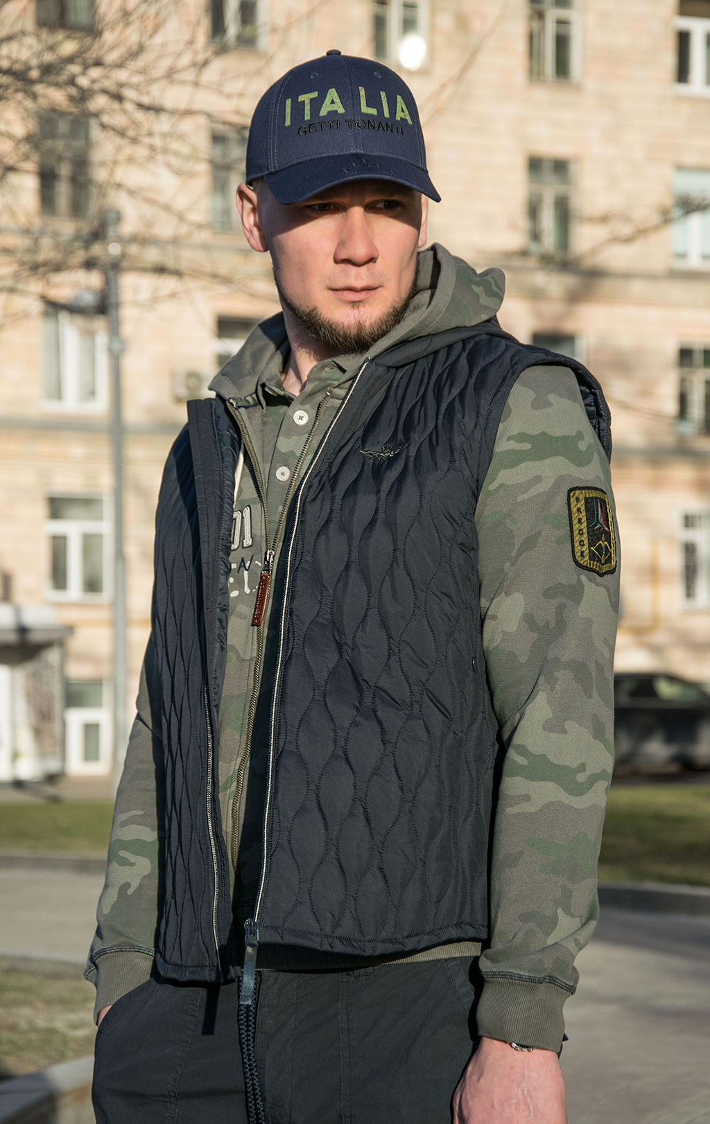 Жилет AERONAUTICA MILITARE SS 23/CN blue black (AB 2056) 