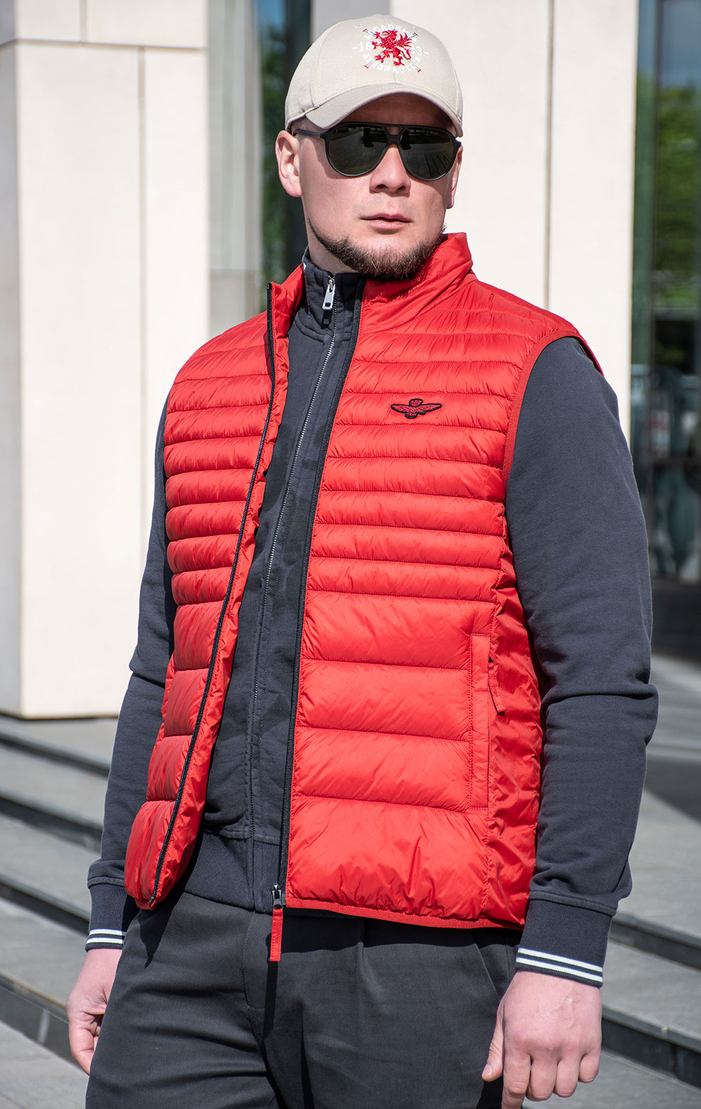 Жилет AERONAUTICA MILITARE SS 24 m/CN off red (AB 2143) 