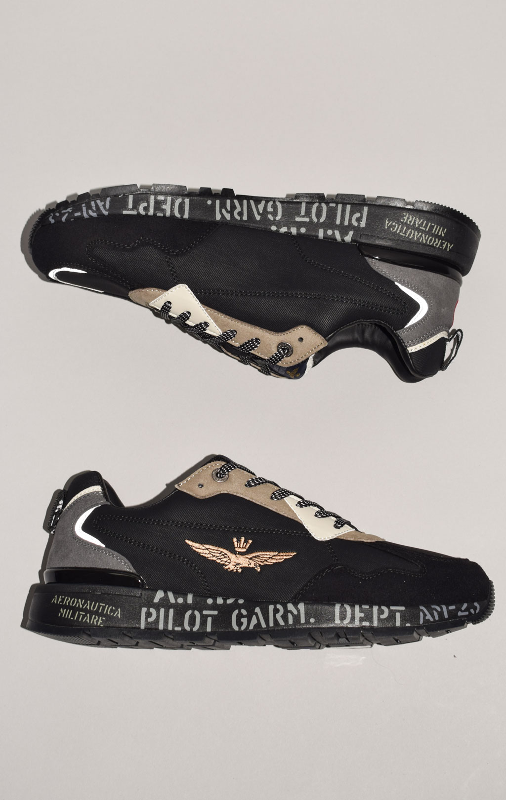 Кроссовки AERONAUTICA MILITARE FW 23/24 m/CN jet black (SC 214)