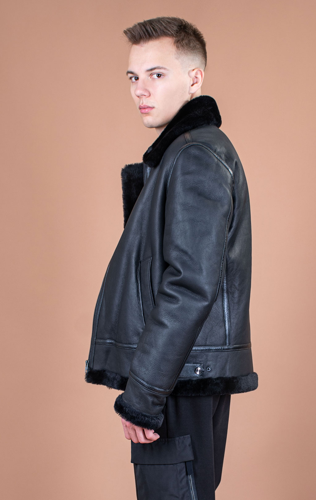 Куртка-пилот KODZIC B-3 овчина black (1251) 