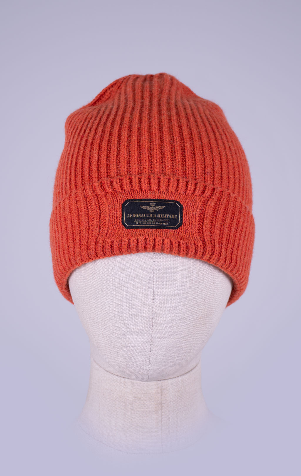 Шапка вязаная AERONAUTICA MILITARE FW 26/27/IT persimmon orange (CU 0096) 