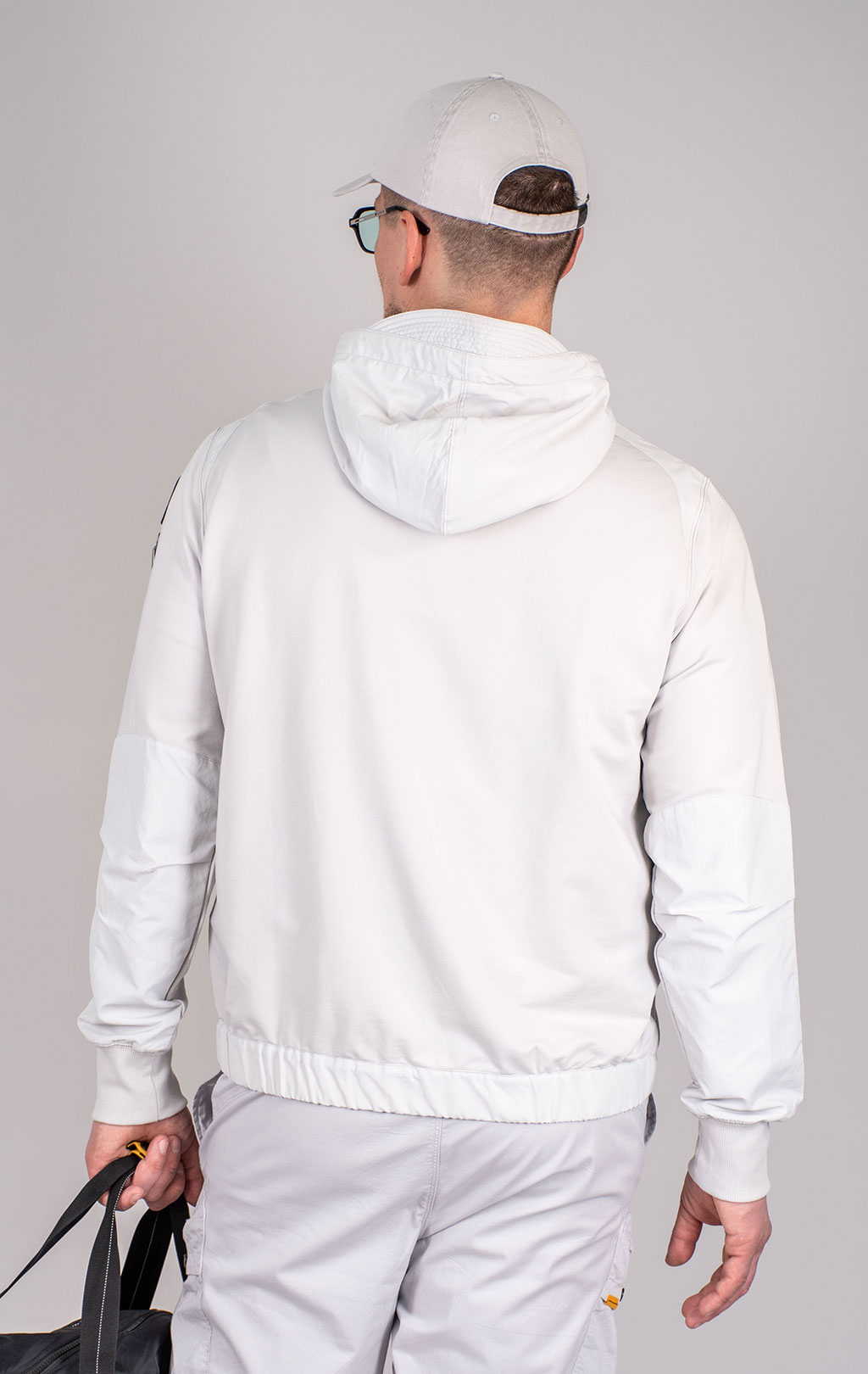 Толстовка с капюшоном PARAJUMPERS TRIDENT на молнии SS 25 m ghiaccio 