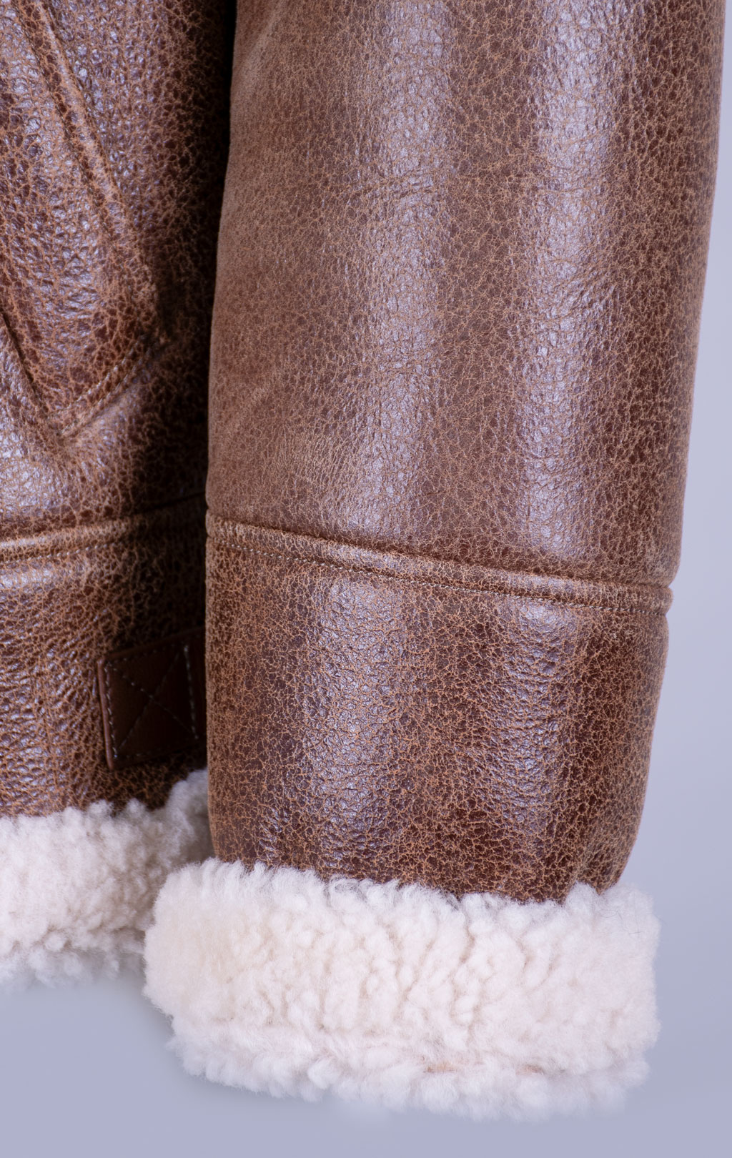 Куртка-пилот KODZIC B-3 Hooded овчина vintage khaki (1251) 