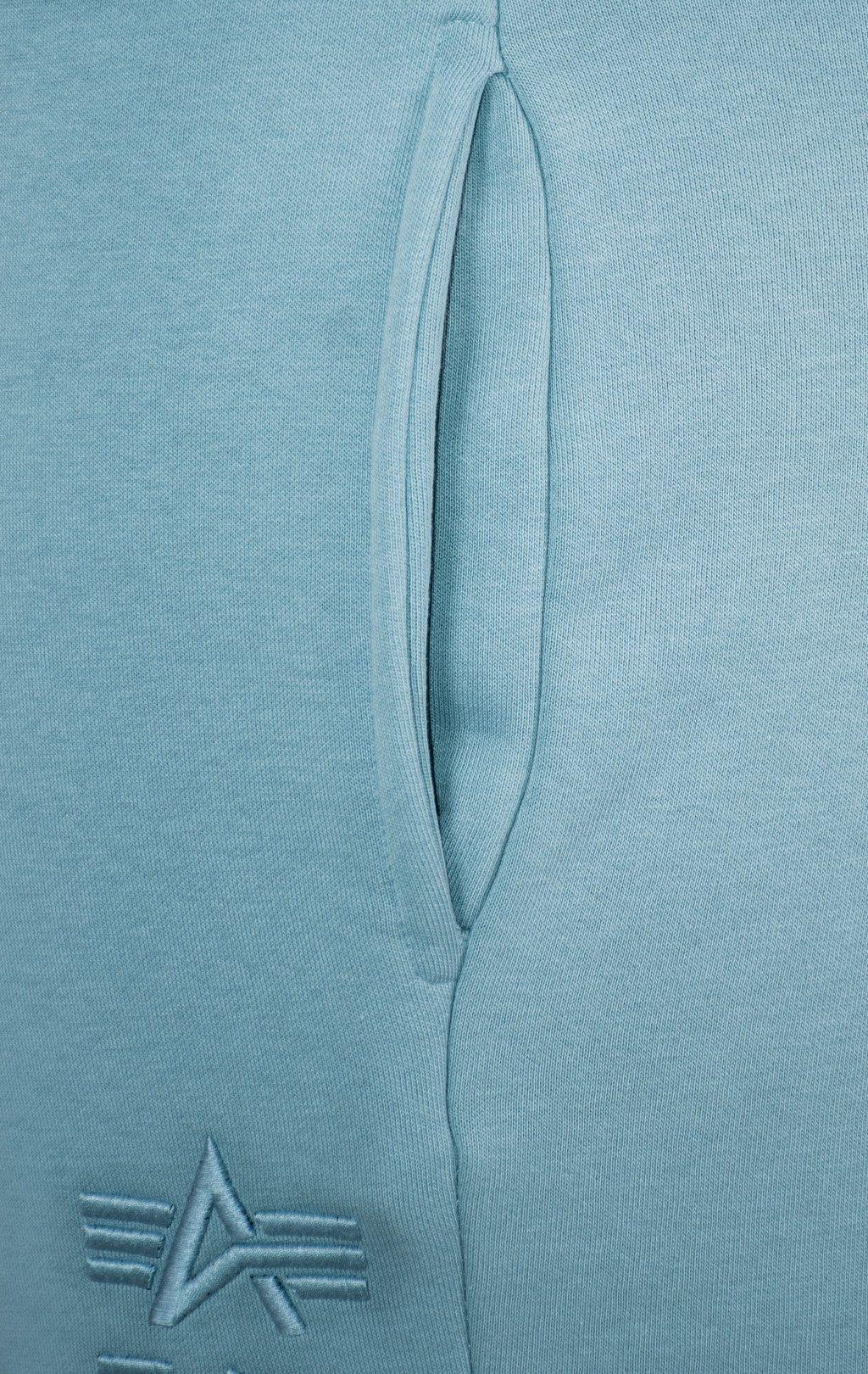 Брюки спортивные джоггеры ALPHA INDUSTRIES EMB JOGGER greyblue 