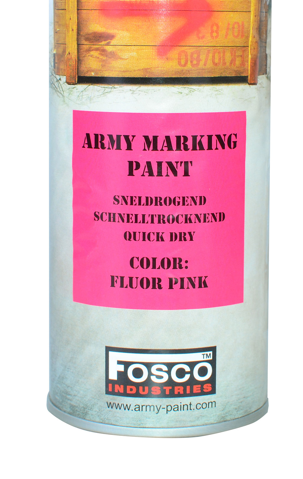 Краска-спрей флюоресцентная Pink 400мл. 