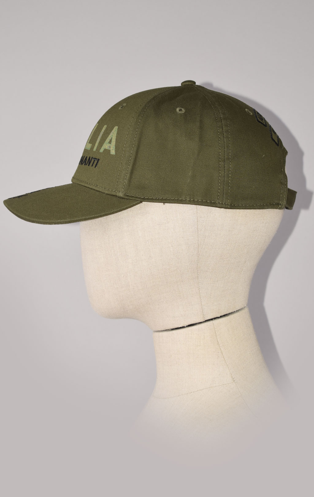 Бейсболка AERONAUTICA MILITARE SS 23/CN verde militare (HA 1139) 