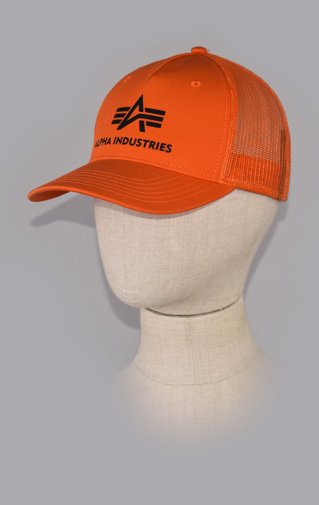 Бейсболка ALPHA INDUSTRIES BASIC TRUCKER CAP flame orange 