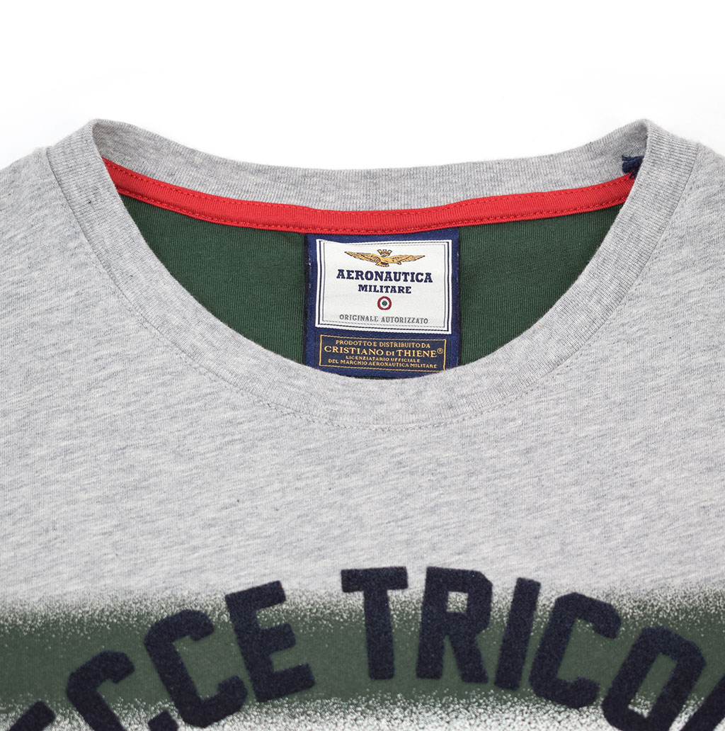 Футболка AERONAUTICA MILITARE SS19 grigio melange (TS 1620) 