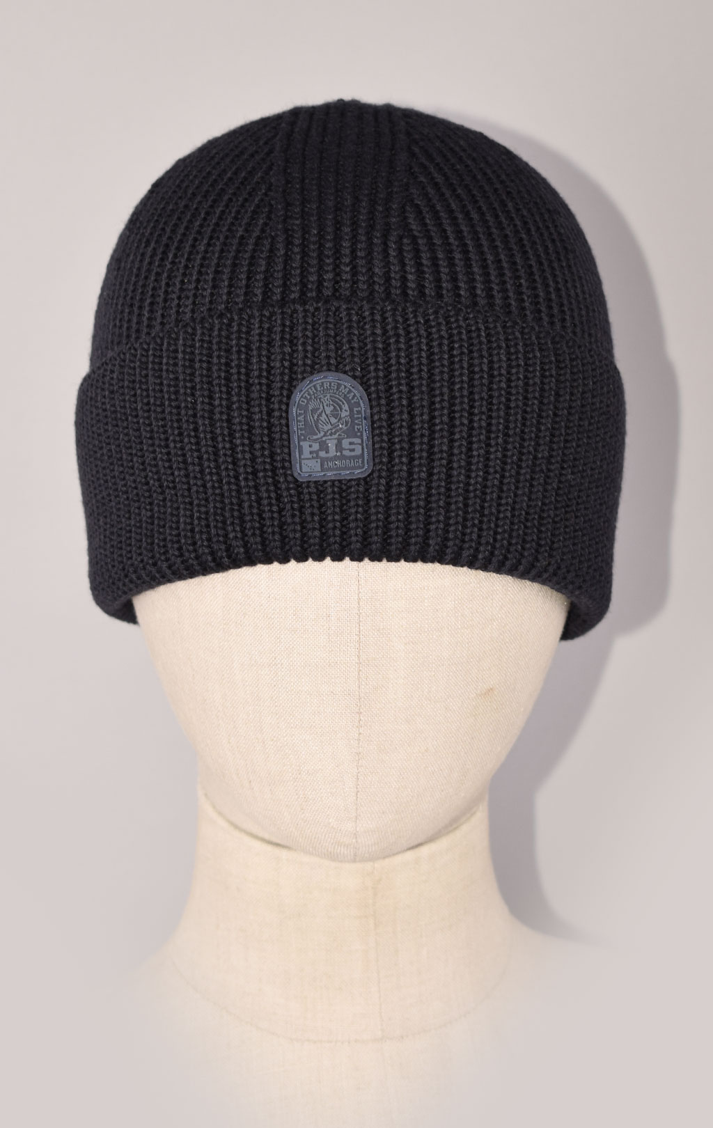 Шапка вязаная PARAJUMPERS PLAIN BEANIE FW 23/24 blue graphite 