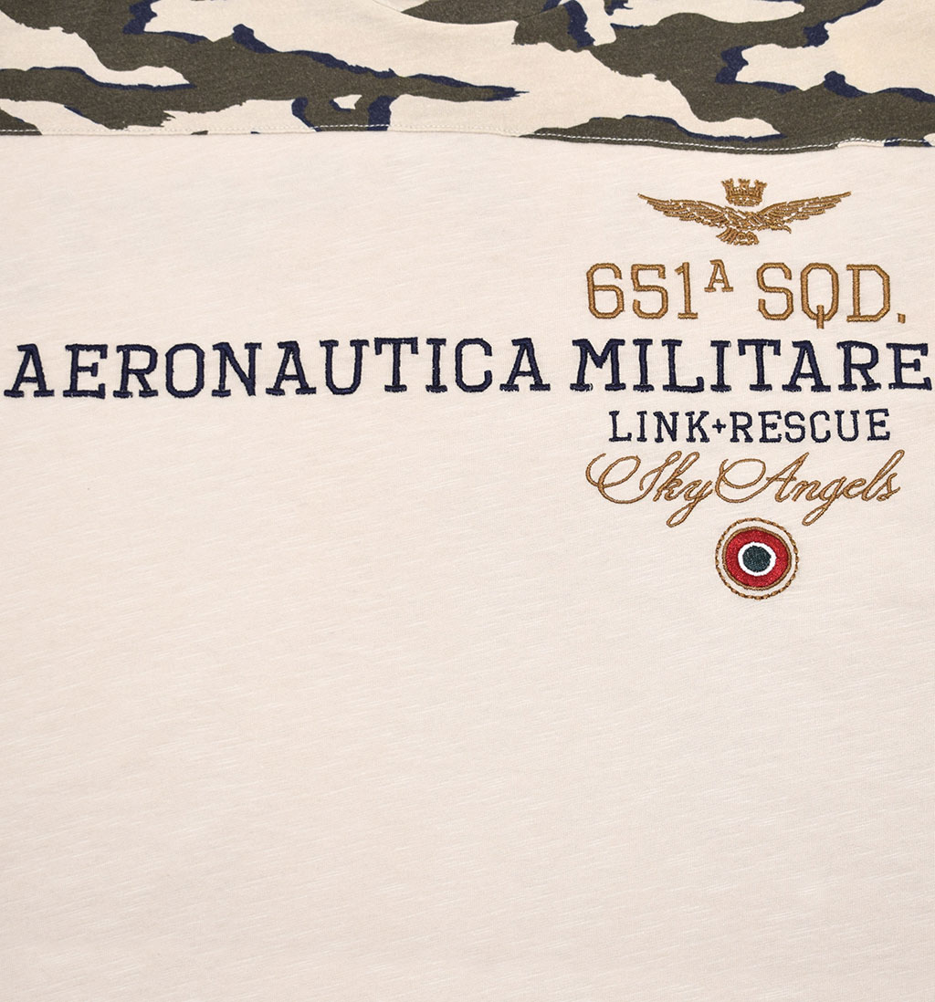 Футболка AERONAUTICA MILITARE SS 20/TR camouflage/sabbia (TS 1749) 