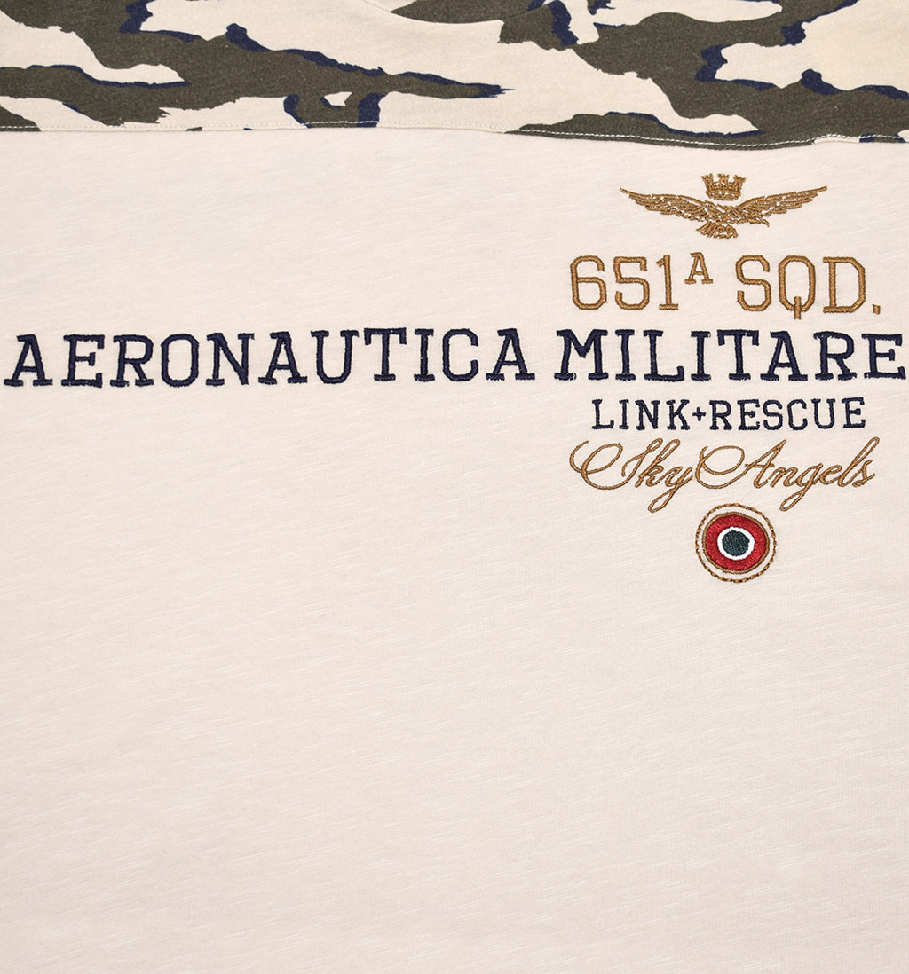 Футболка AERONAUTICA MILITARE SS 20/TR camouflage/sabbia (TS 1749)