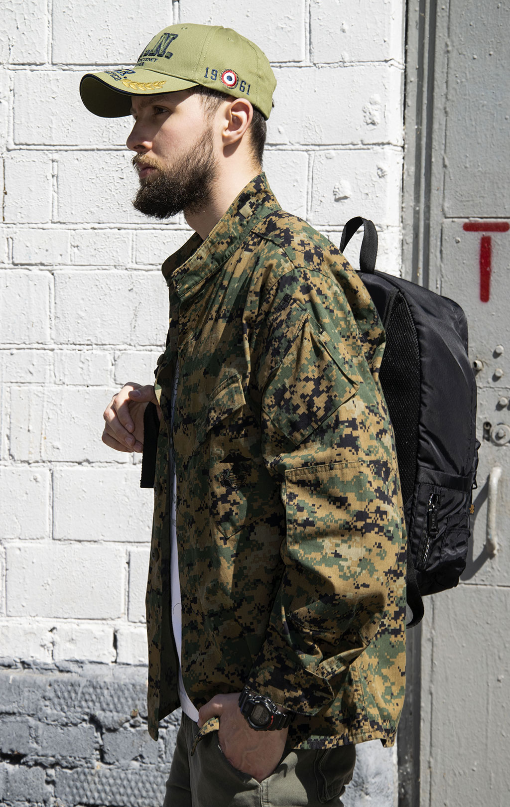 Китель полевой USMC marpat woodland б/у США