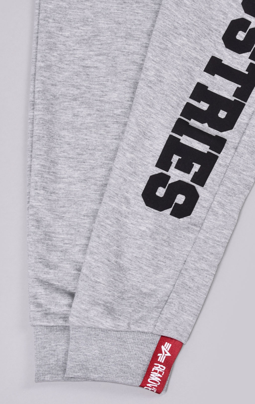 Брюки спортивные джоггеры ALPHA INDUSTRIES BIG LETTERS JOGGER grey heather 