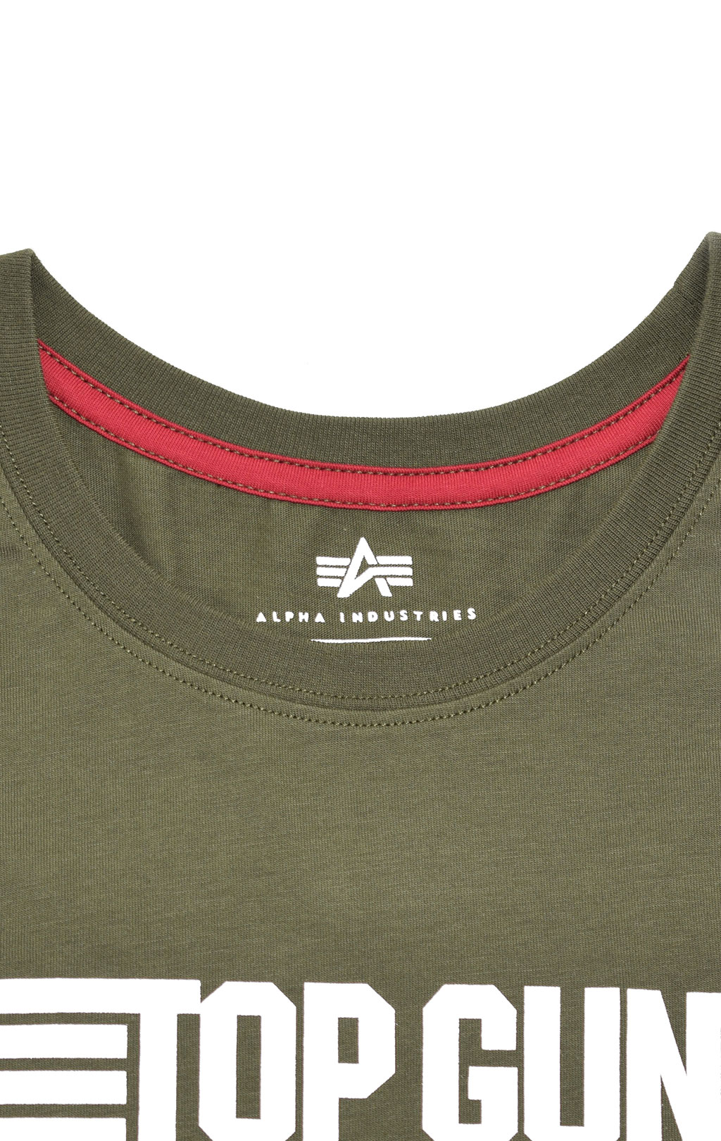 Футболка ALPHA INDUSTRIES TOP GUN LOGO TEE olive 