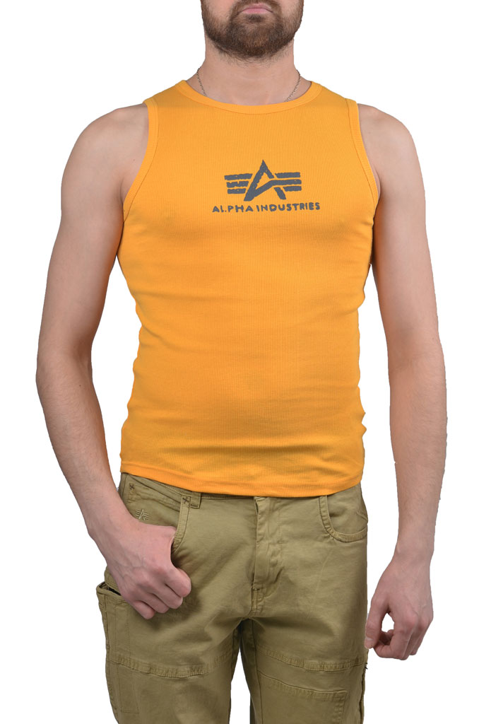 Майка ALPHA INDUSTRIES LOGO TANK yellow 