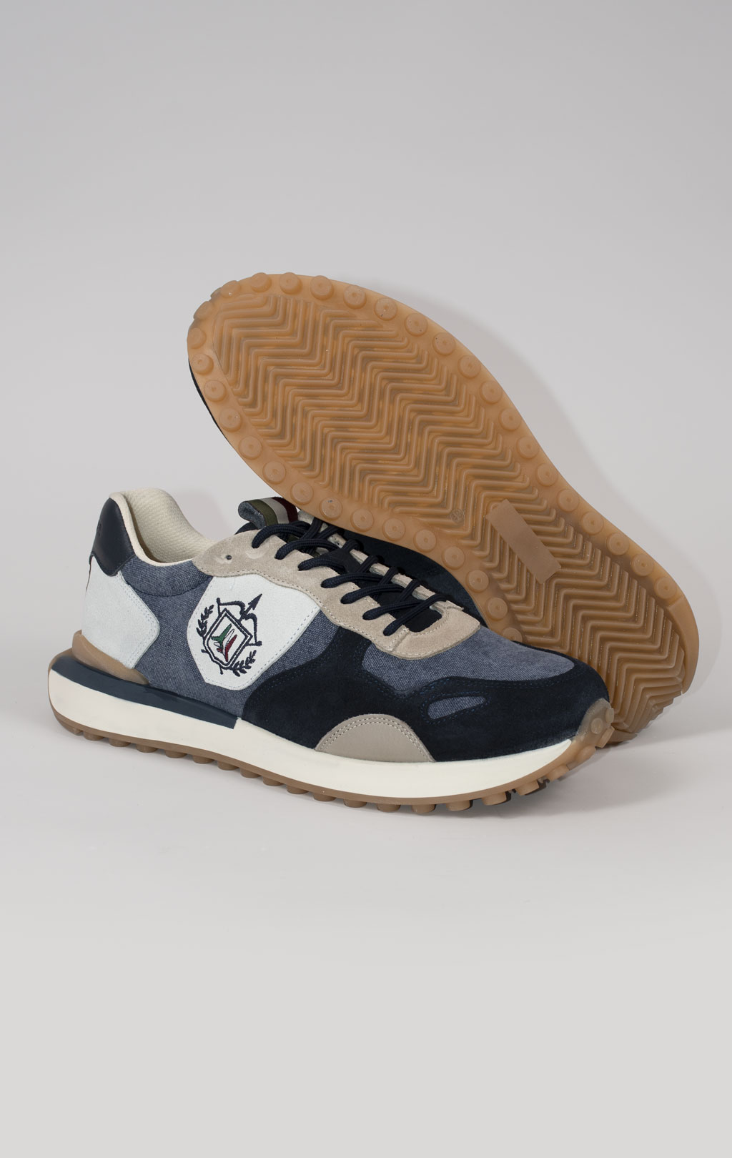 Сникеры AERONAUTICA MILITARE SS 25 m/PT blue navy/white (SC 303) 
