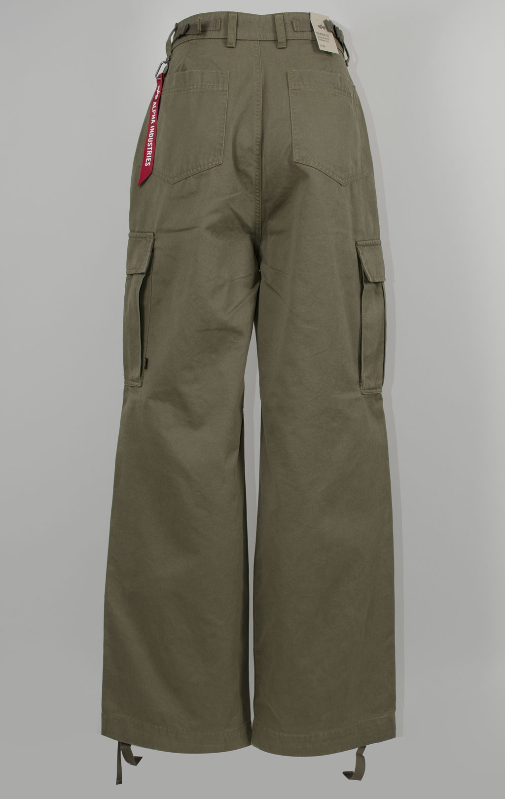 Женские брюки-карго парашюты ALPHA INDUSTRIES M-65 PANT плотные FW 24/25 OG-107 green 