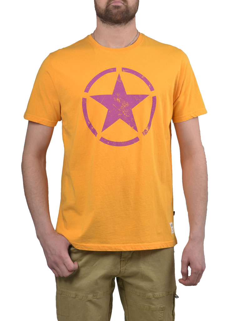 Футболка ALPHA INDUSTRIES STAR T yellow 