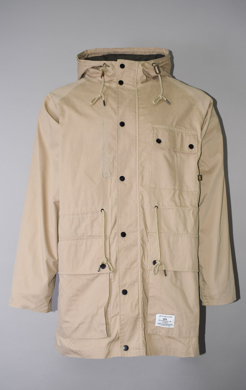 Ветровка ALPHA INDUSTRIES HOODED FIELD JACKET M-65 SS 23 m vintage khaki 