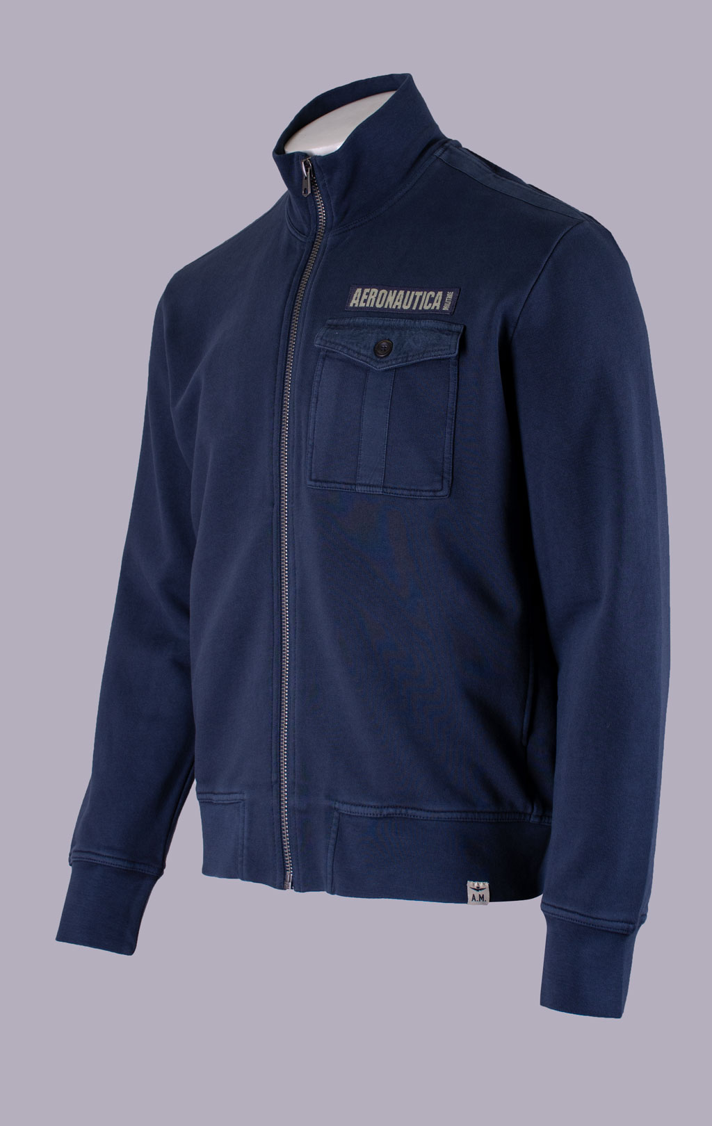 Олимпийка AERONAUTICA MILITARE SS 26/IN blue navy (FE 2101) 