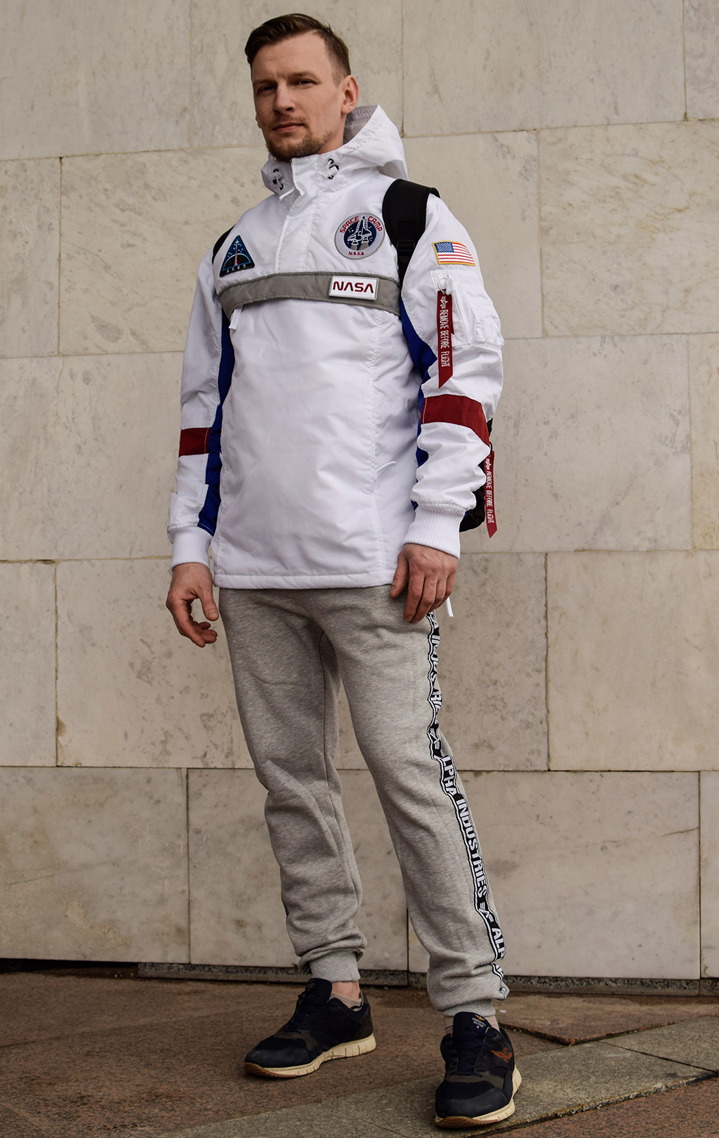 Анорак ALPHA INDUSTRIES NASA SPACE CAMP ANORAK white 